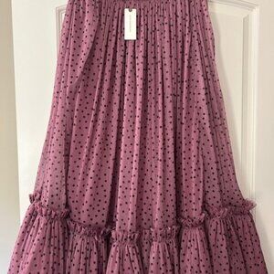 Maeve by Anthropologie Tiered Tulle Maxi Skirt